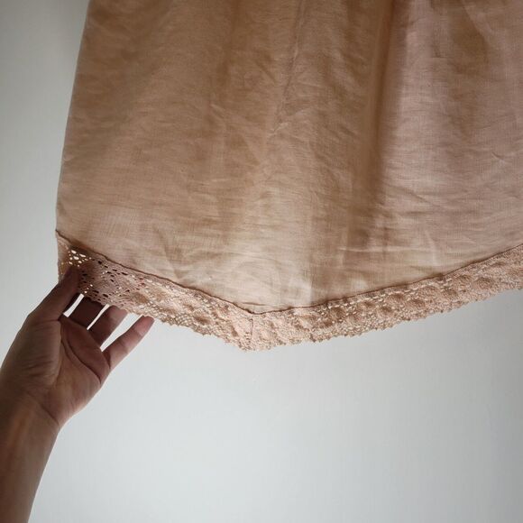 Autograph Women's Embroidered Yoke Square Neck 100% Linen Top Blouse Size XL - Picture 4 of 7